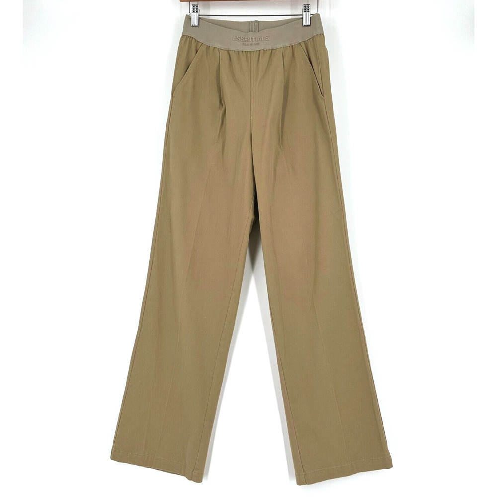 Fear Of God Essentials Womens Relaxed Trouser Pants Small Pull-On Straight Leg